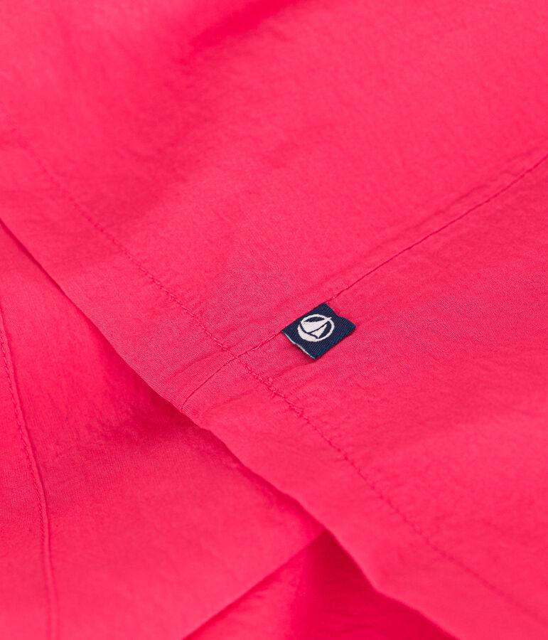 Abito a maniche corte in tela bambina rosa