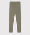 Jeggings bambina in jersey elasticizzato verde MARECAGE