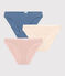 Confezione da 3 slip in cotone traforato donna variante 1