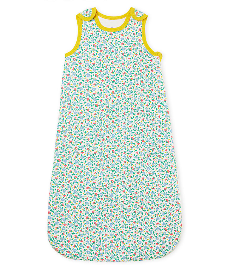 Sacco nanna compatto bambina in tubique bianco/multicolore