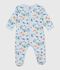 Pigiama in cotone con stampa fosforescente neonato blu/multicolore