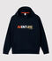 Felpa bambino con cappuccio in molleton blu SMOKING
