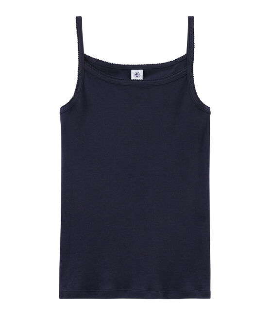 Canottiera con spalline Donna blu SMOKING