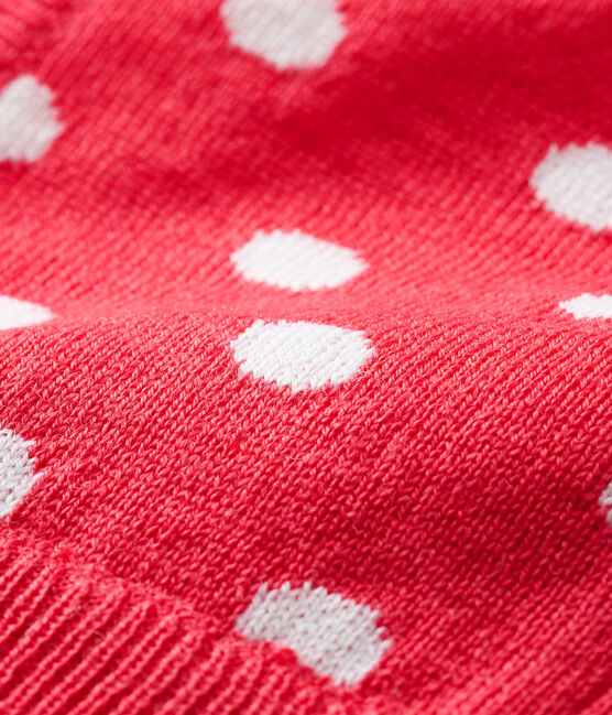 Passamontagna bebè unisex rosso SIGNAL/bianco MARSHMALLOW