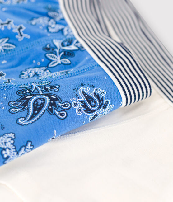 Confezione da 2 boxer bambino stampa bandana in cotone biologico variante 1