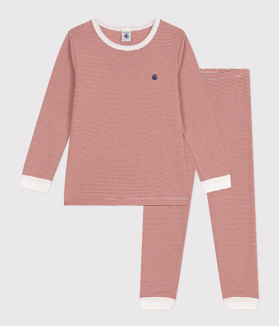 Pigiama rigato bambino in cotone FAMEUX/ MARSHMALLOW