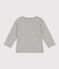 T-shirt a maniche lunghe in jersey fiammato per bebè grigio CHATON CHINE