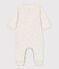Tutina lunga bebè in tubique biologico tinta unita beige MONTELIMAR CHINE