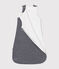 Sacco nanna in velluto neonato TOG 2,5 blu SMOKING/bianco MARSHMALLOW