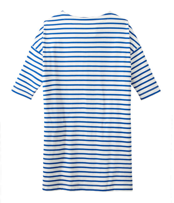 Abito marinière donna bianco MARSHMALLOW/blu PERSE