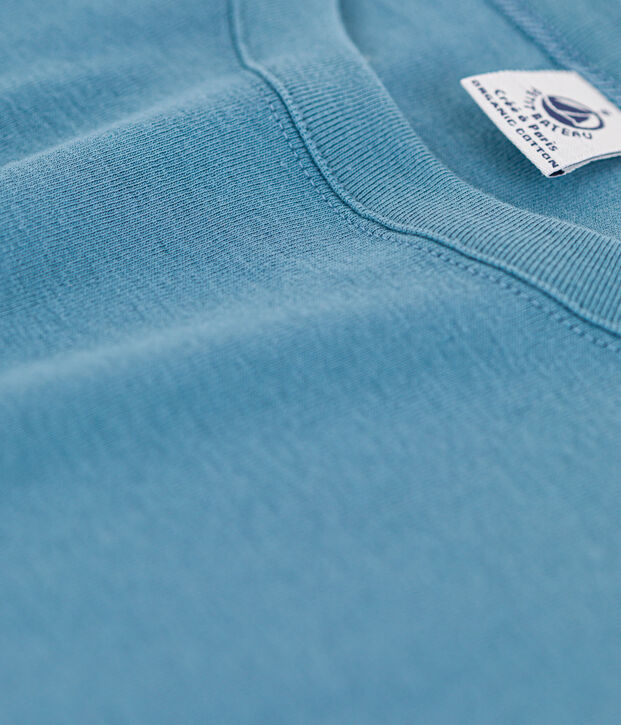 T-shirt L'ICONIQUE girocollo in cotone donna blu