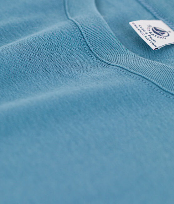 T-shirt L'ICONIQUE girocollo in cotone donna blu LAVIS
