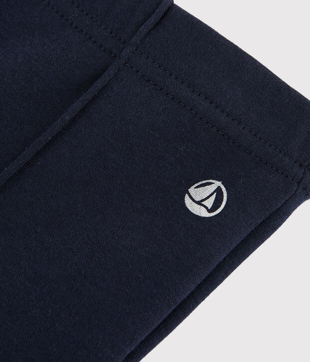 Jegging in felpa bambina blu