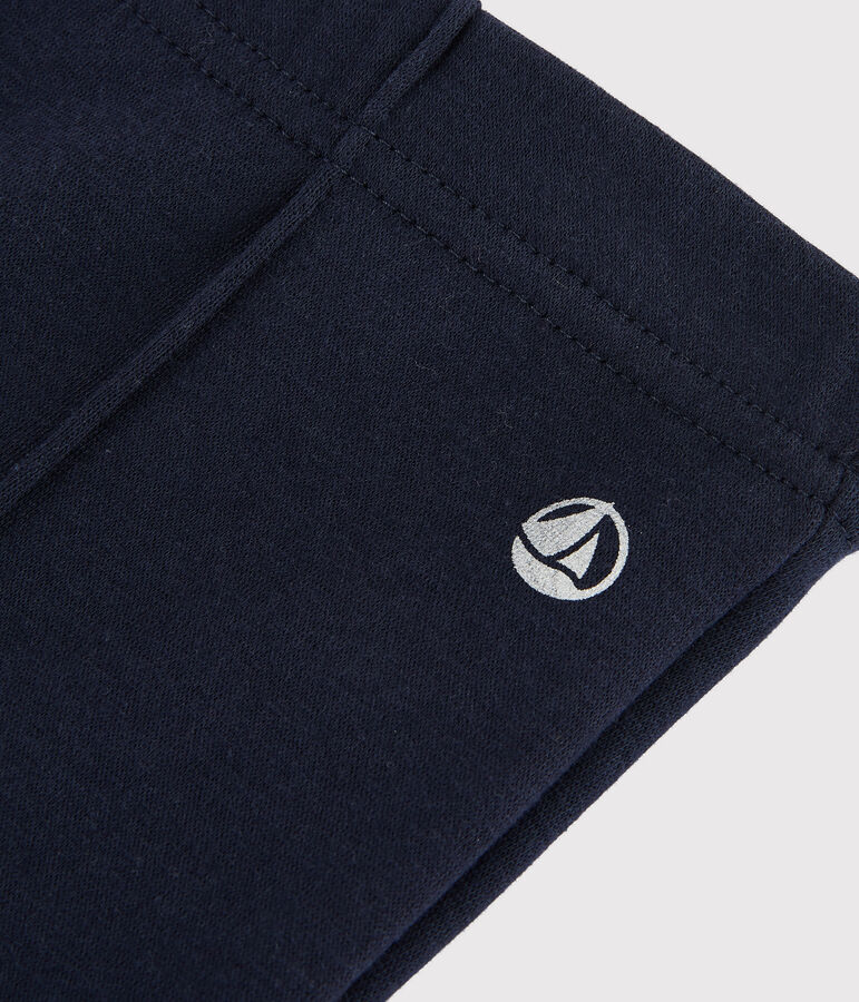 Jegging in felpa bambina blu