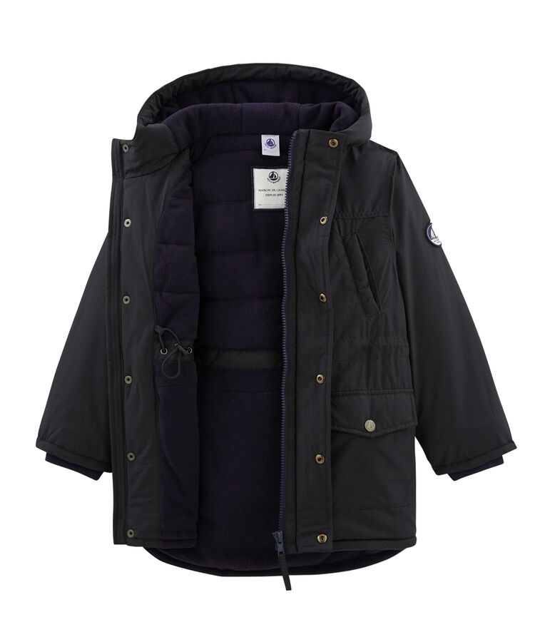 Piumino in piuma e piumetta da bambino grigio