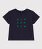 T-shirt a maniche corte in jersey leggero bebè blu SMOKING/bianco MULTICO