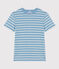 T-shirt L'ICONIQUE girocollo in cotone Donna AZUL/ MONTELIMAR