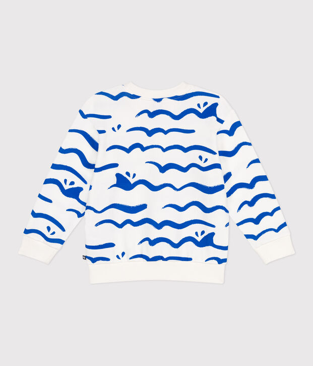 Felpa in cotone stampato bambino bianco/multicolore