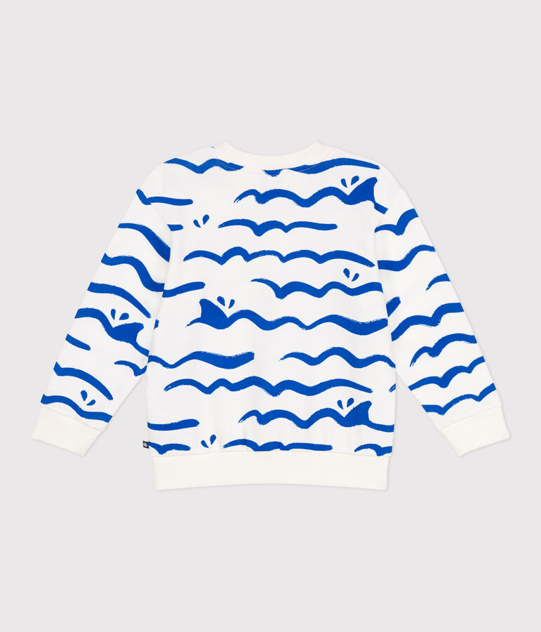 Felpa in cotone stampato bambino bianco/multicolore