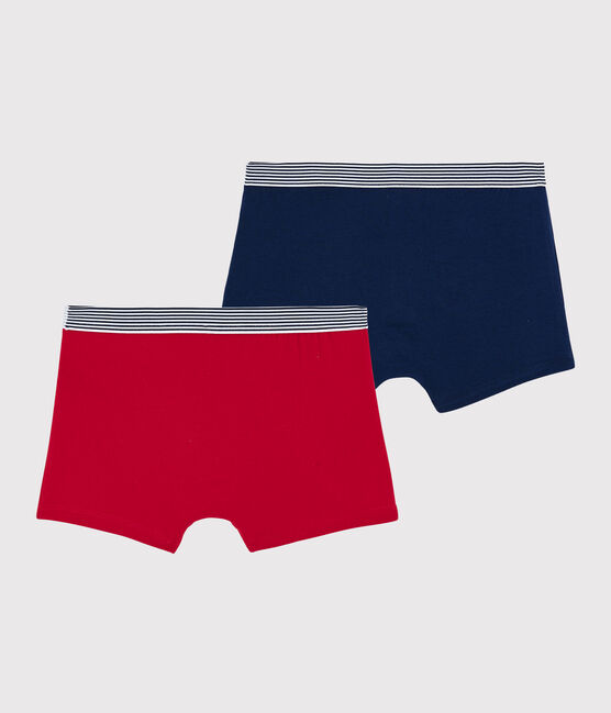 Confezione da 2 boxer ragazzo in cotone biologico e elastan variante 1