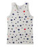 Canotta per bambino con stampa in jersey stretch grigio BELUGA/bianco MULTICO