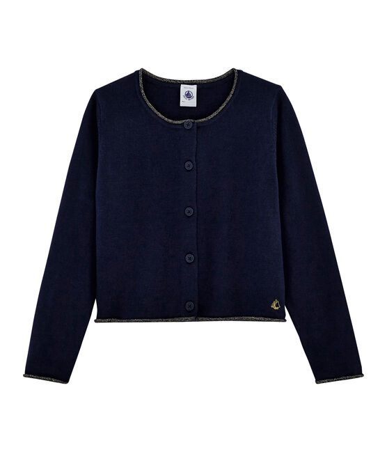 Cardigan tricot bambina blu SMOKING