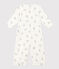 Tutina e sacco nanna con stampa in cotone bianco MARSHMALLOW/grigio GRIS