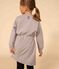 Abito a maniche lunghe in molleton spazzolato bambina grigio CHATON CHINE
