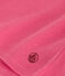T-shirt a maniche corte in cotone tinta unita bambina rosa PEONIA