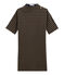 abito rigato a maniche corte in jersey pesante donna blu SMOKING/marrone BRINDILLE