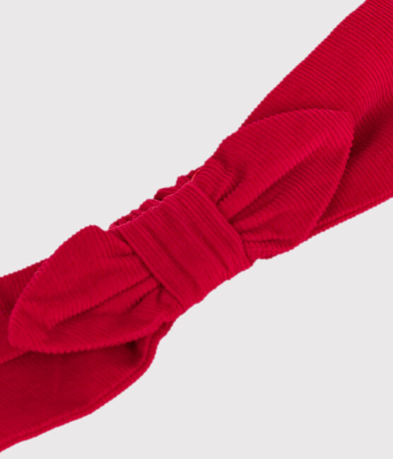 Fascia in velluto neonata rosso TERKUIT