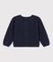 Cardigan in cotone bambina blu SMOKING