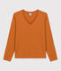 T-shirt La Regular scollo a V in cotone Donna