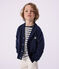 Cardigan in cotone tinta unita bambino blu SMOKING