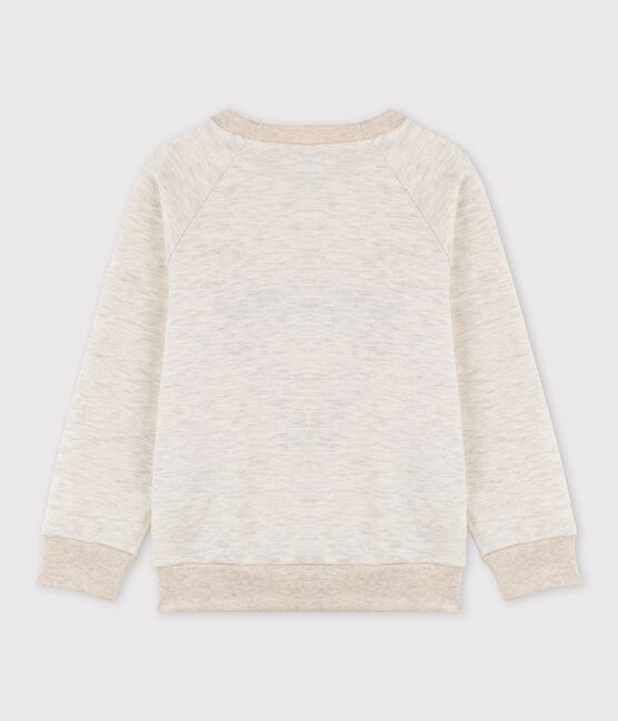 Felpa in molleton ricamato bambina / bambino beige MONTELIMAR CHINE