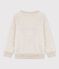 Felpa in molleton ricamato bambina / bambino beige MONTELIMAR CHINE
