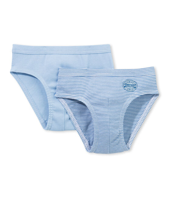 Lot de 2 slips garçon rayés milleraies lotto .