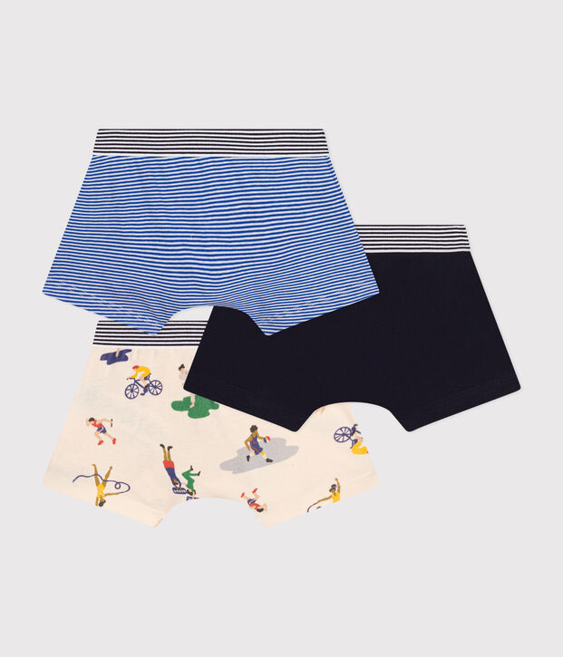 Confezione da 3 boxer in cotone bambino multicolore