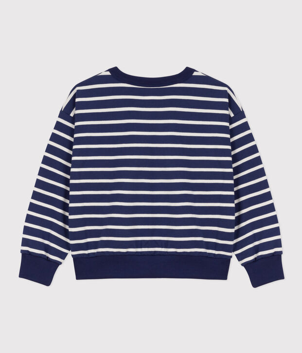 Felpa unisex blu/bianco