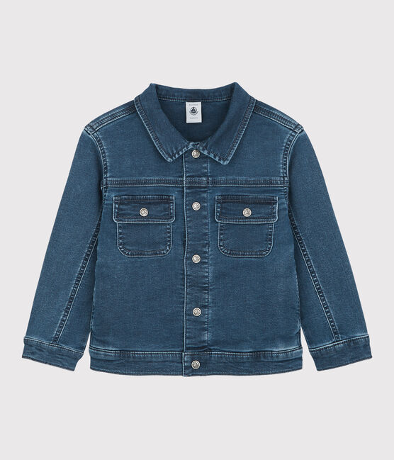 Giacca in denim biologico bambina/bambino blu DENIM BLEU DELAVE