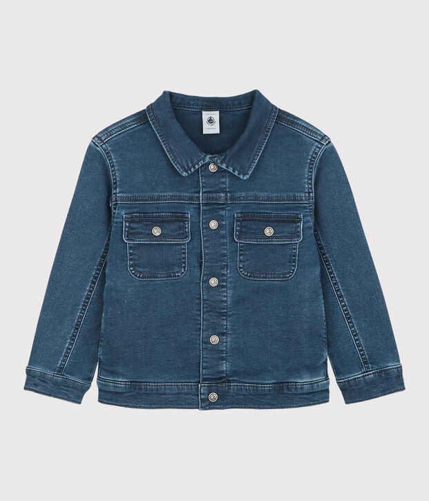 Giacca in denim biologico bambina/bambino blu