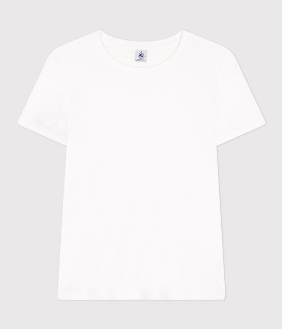 T-shirt LE DROIT girocollo in cotone Donna bianco ECUME