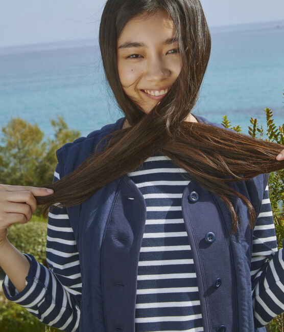 Smanicato morbido donna blu SMOKING