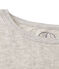 Maxi t-shirt donna in tubique extra-fine chiné grigio BELUGA CHINE