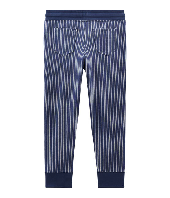 Pantalone in maglia da bambino blu SMOKING/bianco MARSHMALLOW