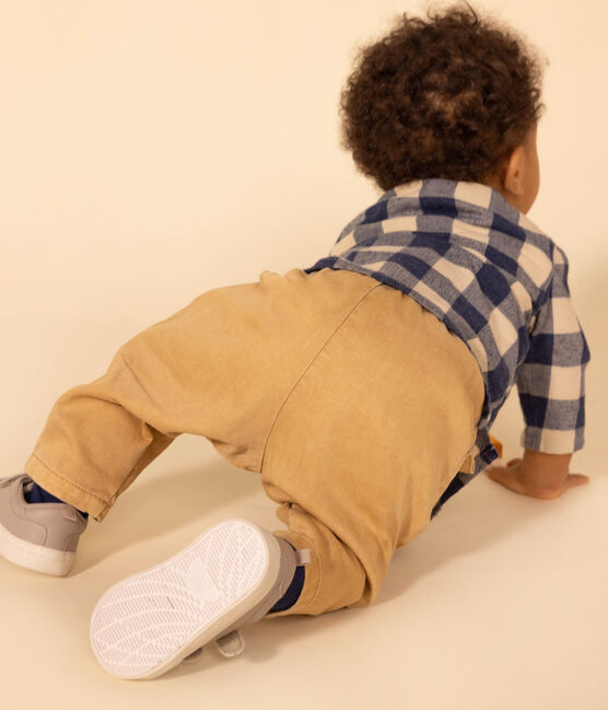Pantaloni in denim colorato per bebè beige TOURONE