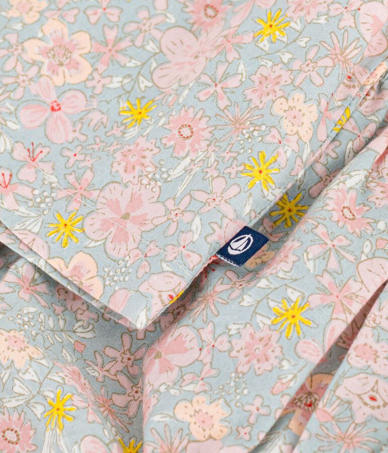 Abito neonata a maniche corte in cotone e bloomer abbinato con stampa a fiori SPRAY/ MULTICO