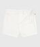 Shorts in seersucker a righe neonato bianco ECUME