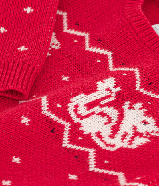 Maglione in tricot di lana e cotone per bebè CORRIDA/ MULTICO