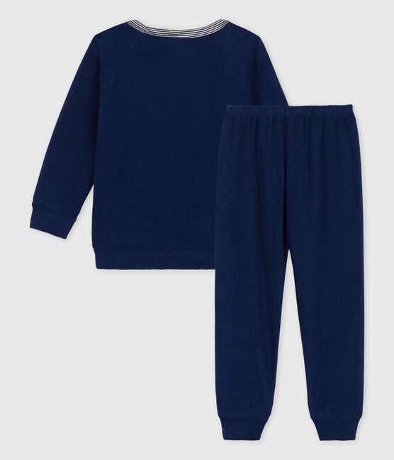 Pigiama in spugna grattata blu MEDIEVAL